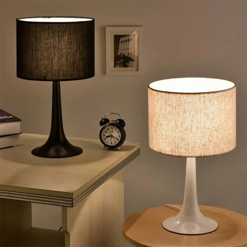 

LED Table Lamp Desk Table Light LED Desk Lamps for Living Room Bedroom Home Decoration Indoor Reading Besides Light Iron Cloth