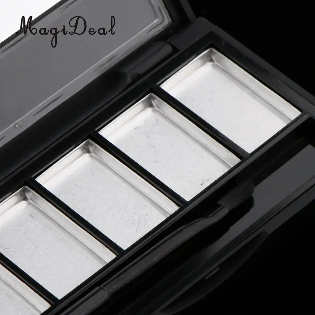 MagiDeal Empty Makeup Palette Powder Eyeshadow Blush Lip Gloss DIY  Case with Mirror 5 Slots Powder Refill Makeup Palette