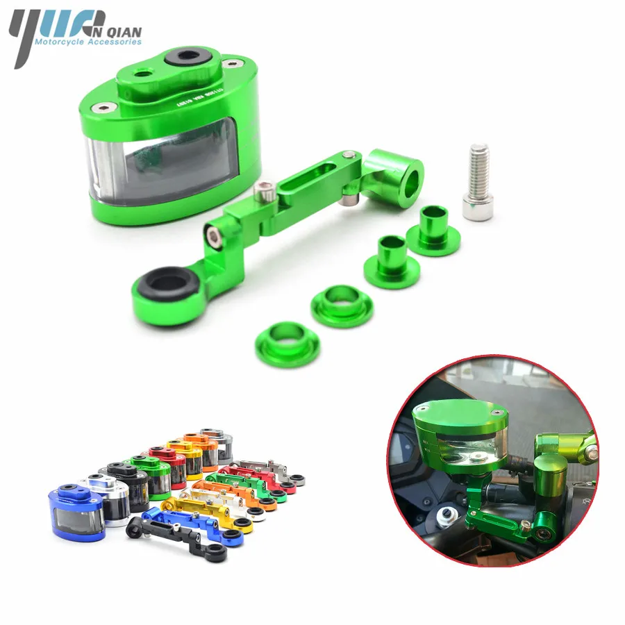 

Universal Motorcycle Brake Fluid Reservoir Clutch Tank Oil Fluid Cup For Kawasaki z900 z300 z750 Z1000 Ninja 300 250 ER6N ER6F