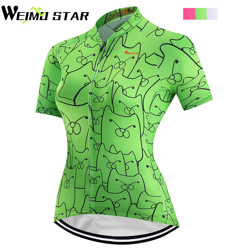 فريق برو الدراجات جيرسي outdoor weimostar 2018 المرأة الرياضية bicicleta الدراجات الدراجة قصيرة الأكمام قميص روبا ciclismo الملابس