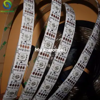 

Addressable 5m 60LEDs/m DC5V WS2813(Dual-signal wires)RGB led pixel strip,waterproof in silicon coating,60pixels/M;WHITE PCB