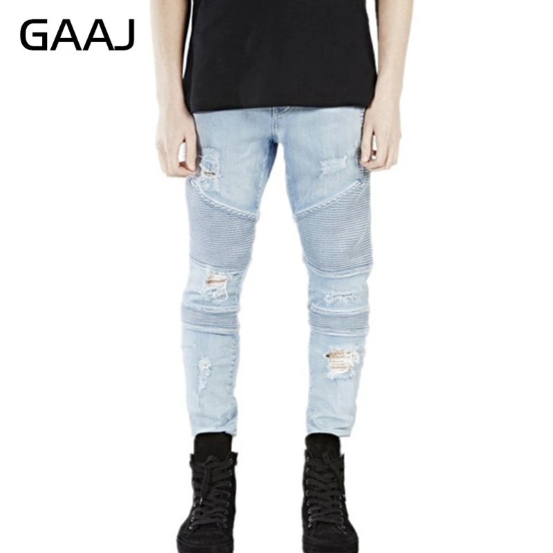 light blue moto jeans mens