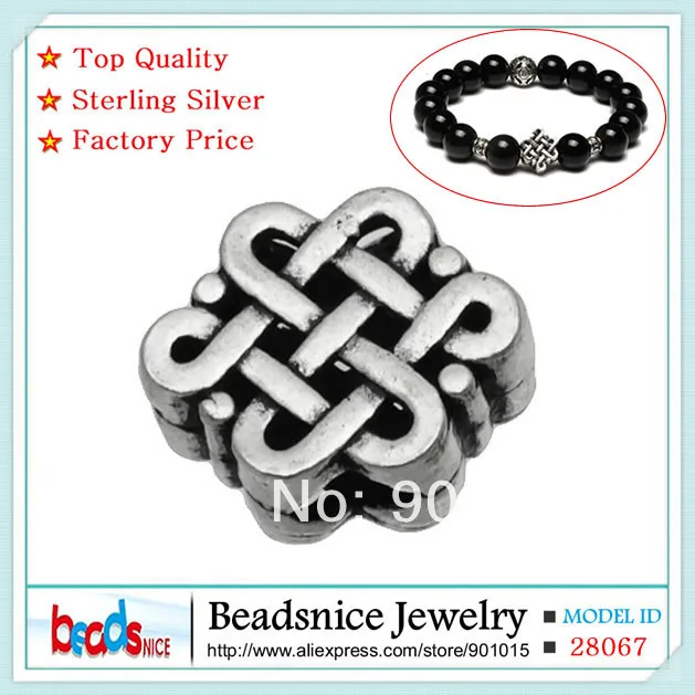 Beadsnice ID28067 Европейские Бусины из стерлингового серебра 925 пробы оптовая продажа