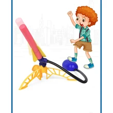 Детская игрушка пневматическая ракета пусковая пушка ракета может запустить катапульта Творческий открытый игрушки