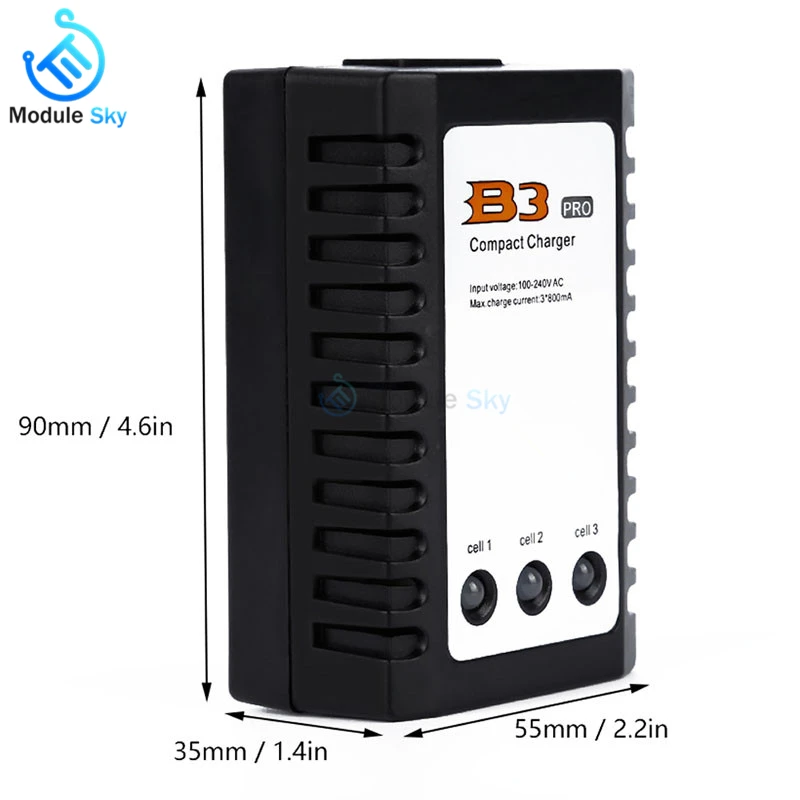 iMaxRC iMax B3 Pro Compact 2S 3S Lipo Balance Battery Charger 110-240V AC For RC Helicopter
