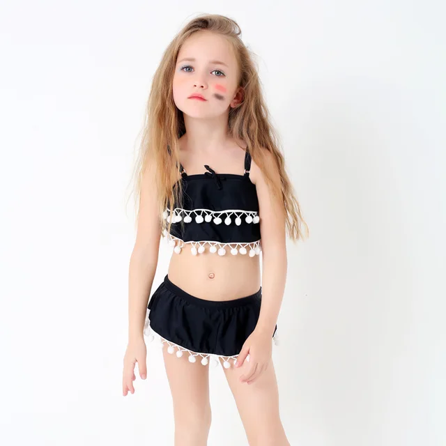 Bambine Bikini Set Ragazzo Carino Costumi Da Bagno Nappa Nuotare ... Bambine Bikini Set Ragazzo Carino Costumi Da Bagno Nappa Nuotare ...