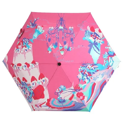 Творческий paraguas кошка шаблон 3 складной Женский Зонт двойной утолщение дождь/солнце зонт с защитой от уф, SKU 04A1C73 - Цвет: 04A1C58