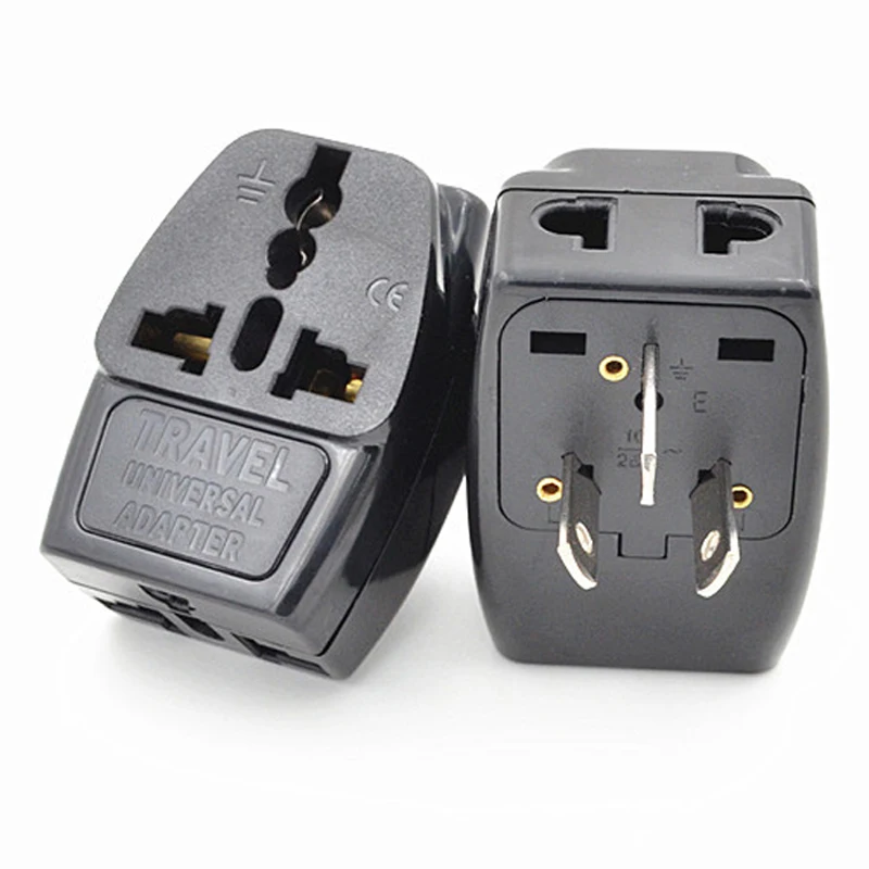 1PC Universal Electrical Plug Adapter Travel Socket Converter 3 output