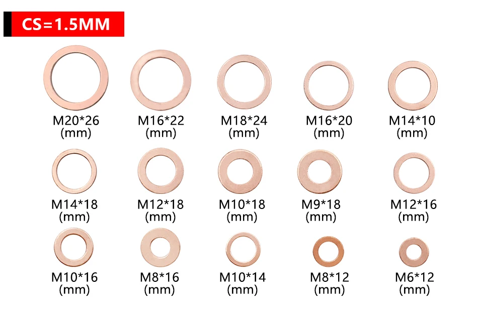 10 шт. DIN7603 M6 M8 M9 M10 M12 M14 M16 M18 M20 T3 уплотнительное кольцо медная шайба лодка раздавливающая шайба плоская уплотнительная установка