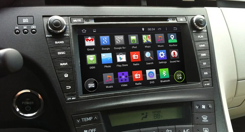 Sale Sumdymax for Toyota prius left driving 2009-2013 Android 9.0 Car DVD Player with octa core 4G ram 64g rom wifi mirror link 4