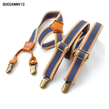 

Vintage Men'S Suspenders New 4 Clip Suspenders Man For Pants Casual Mens Trouser Suspenders Fashion Adjustable Women'S Braces