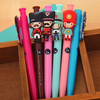 

40pcs/lot cartoon creative England soldiers 0.5mm blue ball-point pen/students prize promotion gift