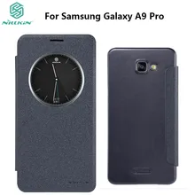 Для Samsung Galaxy A9 Pro A9100 Nillkin Sparkle откидная крышка ПУ кожа PC жесткий Пластик назад чехол для телефона