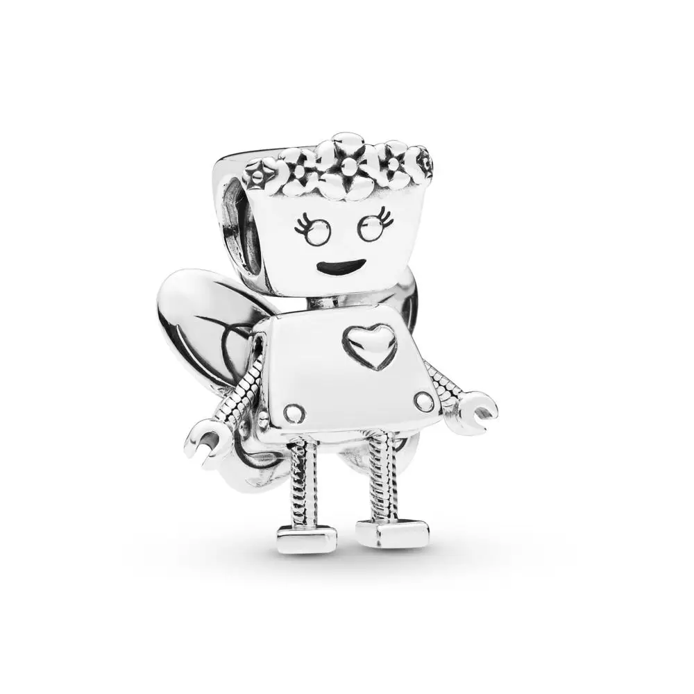 

New 925 Sterling Silver Limited Edition Floral Bella Bot Charm Fit pandora Bangle Necklace pendant Bella Bot Charm DIY Jewelry