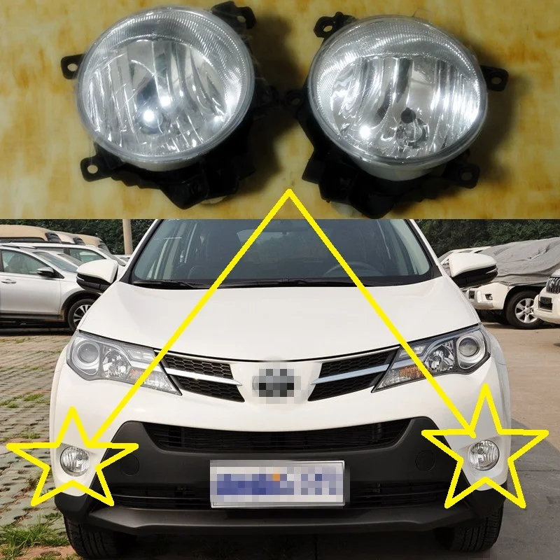

2 Pcs/Pair front bumper fog lights lamps RH and LH for TOYOTA RAV4 2013-2015