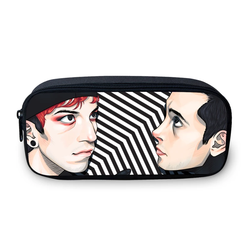

VEEVANV Cute Emoji Women Wallets New Fashion Twenty One Pilots Printing Pencil Case Large Purse School Case Student Supplies Bag