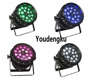 

8pcs IP65 led par 18x10w rgbw 4in1dmx512 waterproof rgbw led par64 light outdoor led par zoom light