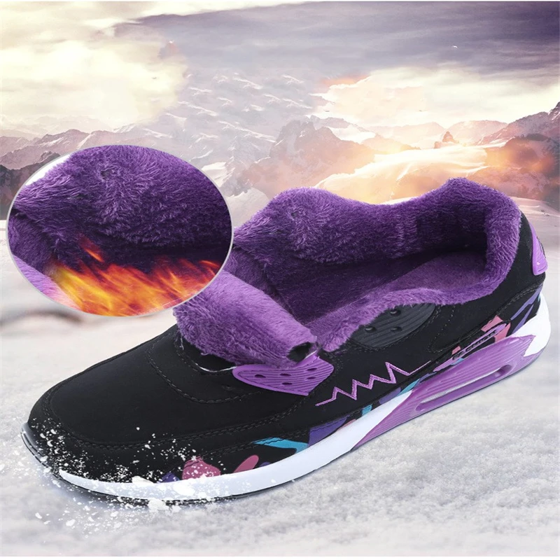 

Hight Quality Women Winter Warm Outdoor Breathable Comfortable Air Cushion damping Sneakers Zapatos De Mujer