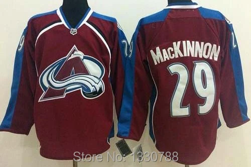 Youth #29 Nathan MacKinnon Jersey Colorado Avalanche Home Away Red White  Blue Kids Children Stitched Jerseys Free Shipping - AliExpress