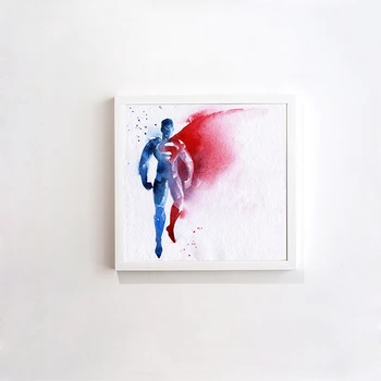 

Abstract modern creative Superman superhero decorative 50X50CM painting watercolor paintings minimalist Home Furnishing jewelry