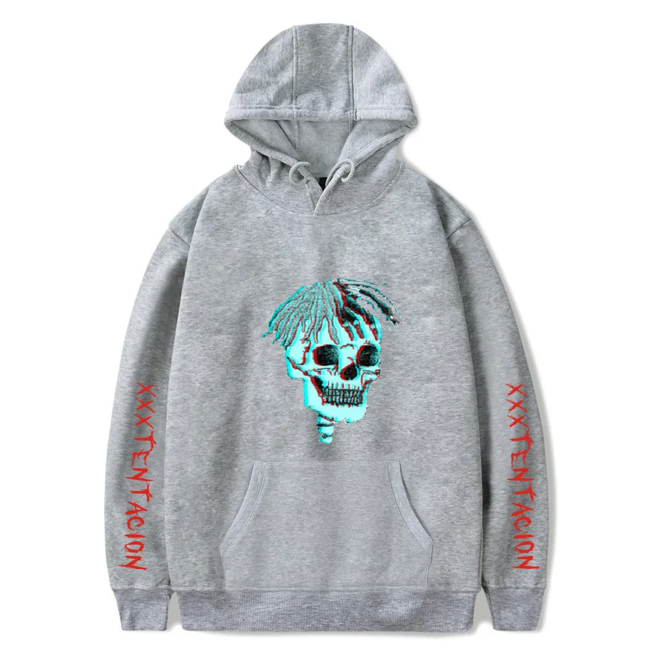  WBDDT Xxxtentacion Hoodies Men Belt Pullover Front Pocket Streetwear Cotton Sweatshirt Hip Hop Oute