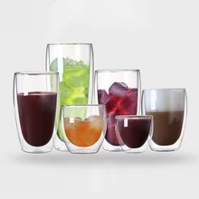 Термостойкая стеклянная чашка с двойными стенками пиво кофе чашка необычный, прозрачный кристалл пивная кружка чайный стакан