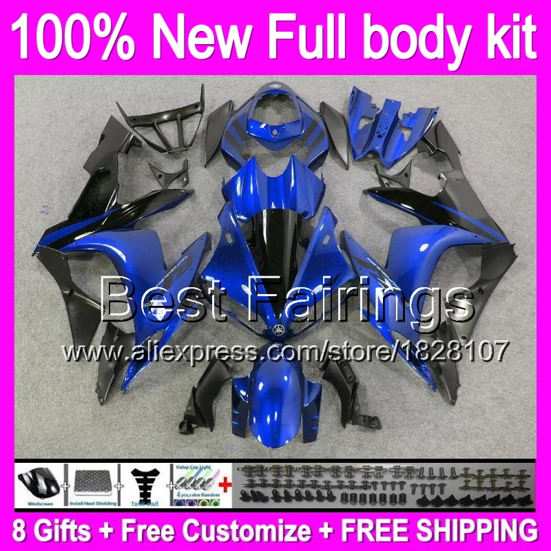 

Fairing For YAMAHA YZFR1 04-06 04 05 06 Blue black 13B49 YZF R1 YZF 1000 YZF-R1 2004 2005 2006 YZF1000 +decals Stock blue blk
