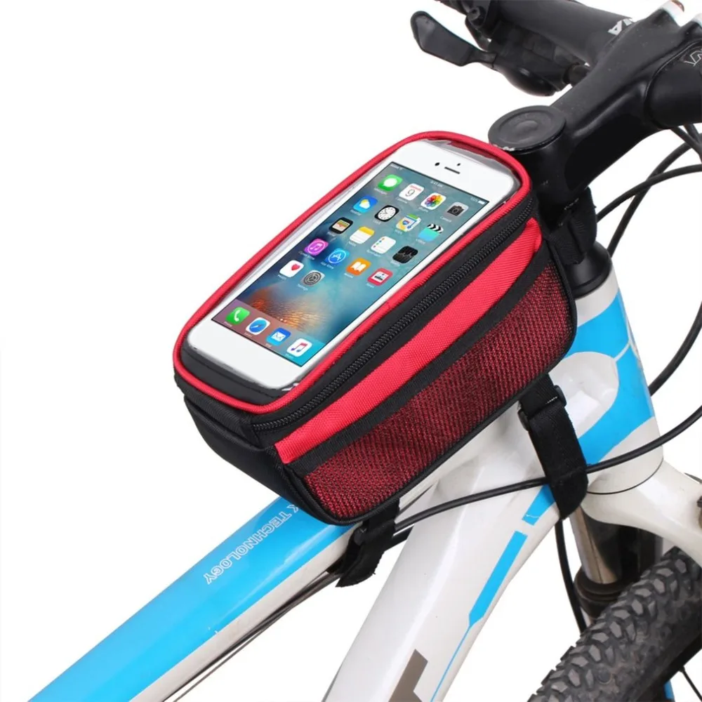 B-SOUL с сенсорным экраном, MTB, велосипедные сумки, водонепроницаемые, велосипедные, передняя Труба, рама, сумки, аксессуары для велосипеда 5,5 дюймов, iPhone 6 7
