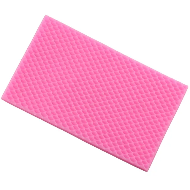 Csipke Szőnyeg Sellő Halak Méretű Szilikon Penész Diy Fondant Dombornyomás Kígyó Textúra Torta Dekoráció Csokoládé Gumpaste - Image 3