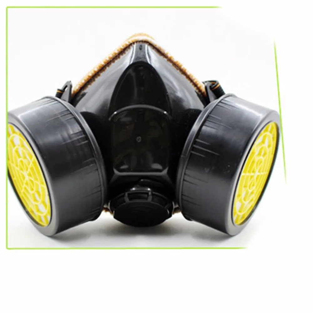 Buy Adjustable Strap Chemical Black Gas Mask Emergency