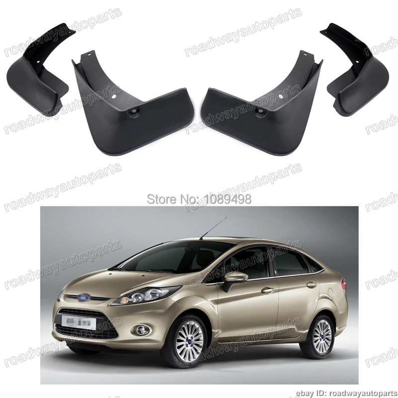 4 шт./компл. Грязь Брызговики подходит для Ford Fiesta 2012-2009 четыре 4 двери