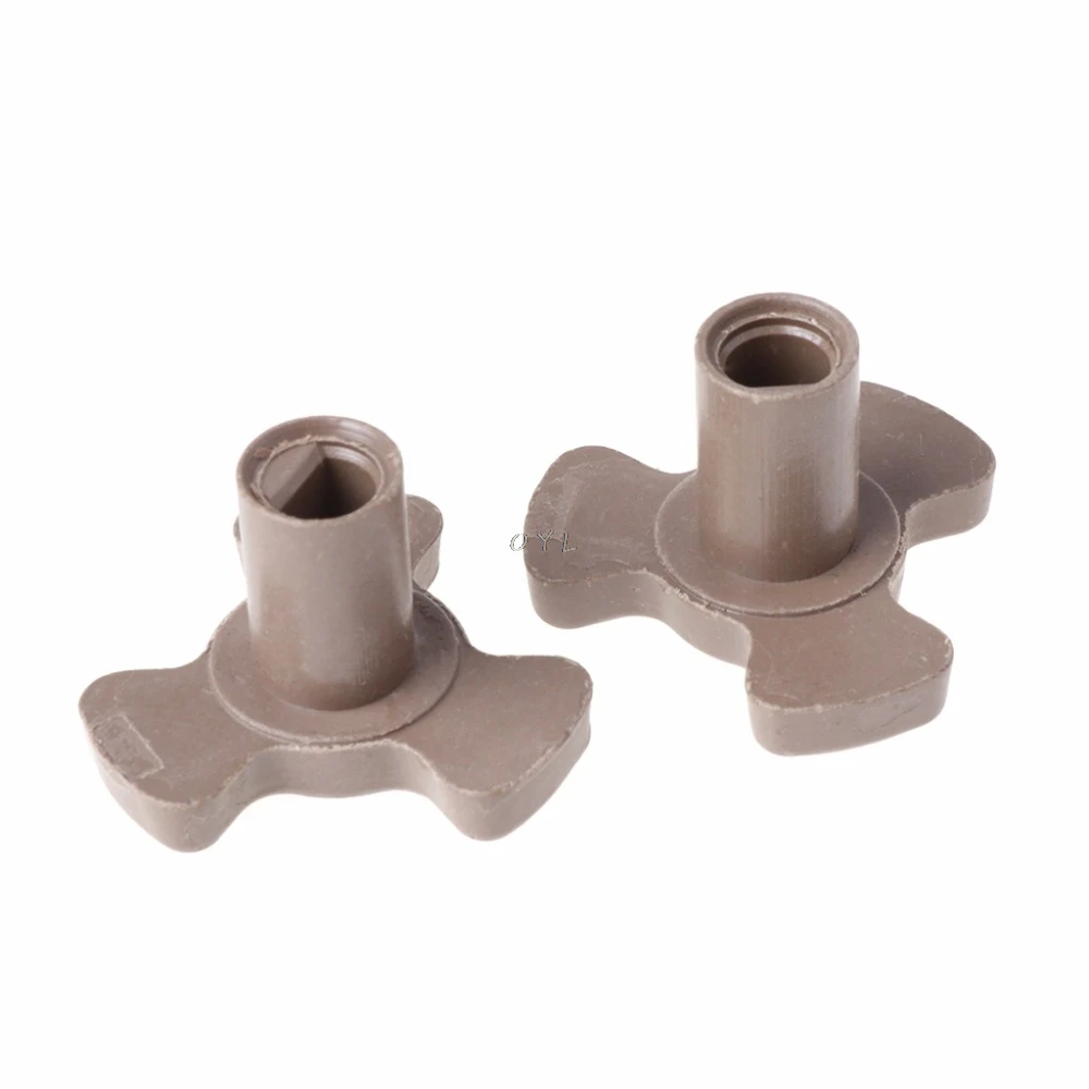 2Pcs 17mm Microwave Oven Turntable Roller Guide Support Coupler Tray Shaft
