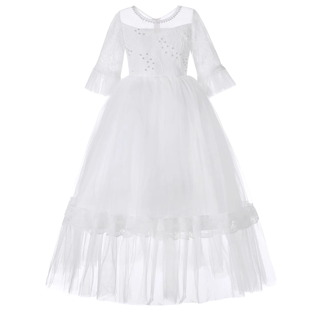 

Children's Costume Teenager Prom Designs Princess Flower Girl Dress Summer Tutu Wedding Birthday Party Kids Dresses For Girls