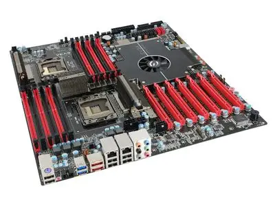 EVGA материнская плата X58/SR2 dual поддерживает шестиядерный разгон 1366 супер плеер версии 270-WS-WWW555