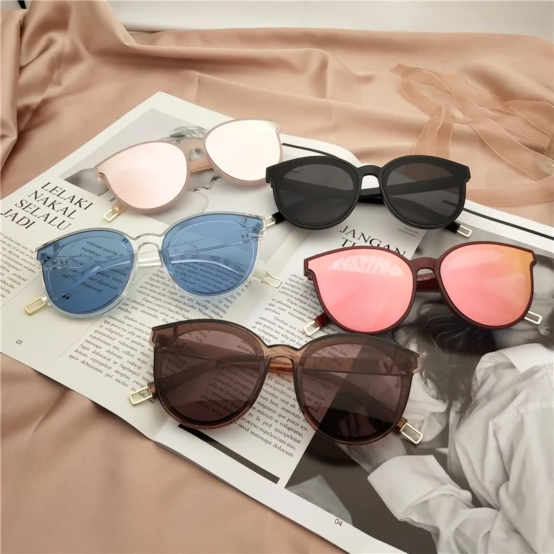 

The legend of the sea blue new sunglasses Transparent Korea edition women fashion big glasses Retro Vintage Sunglasses UV400