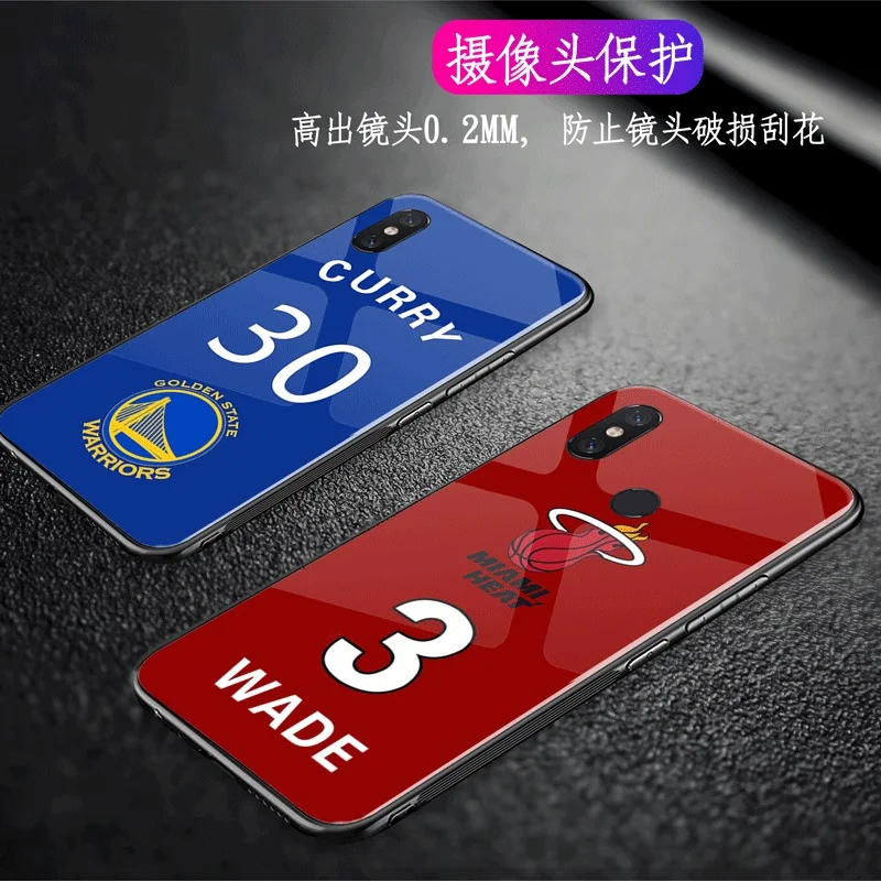 

Tempered Glass Curry Basketball Phone Case for iphone 6 Cases Cover for iphone XS MAX X XR 8 8 Plus 7 Plus 6s Wade Finals