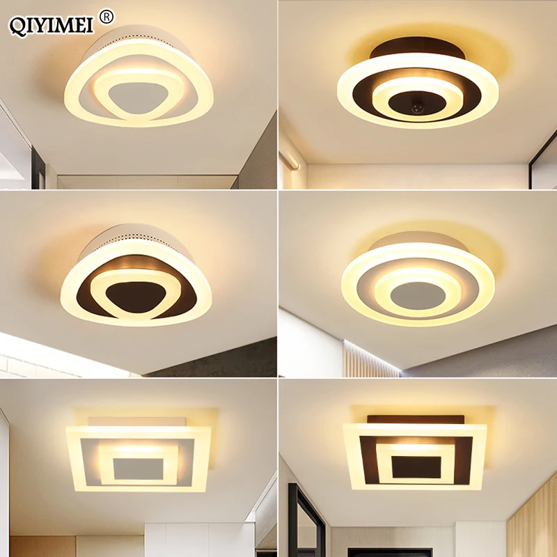 Moderne plafondlamp met ledverlichting; 22W; moderne, creatieve, minimalistische plafondlamp voor de slaapkamer, hal, woonkamer, gang, keuken; aluminium plafondverlichting (6.000K/koud wit