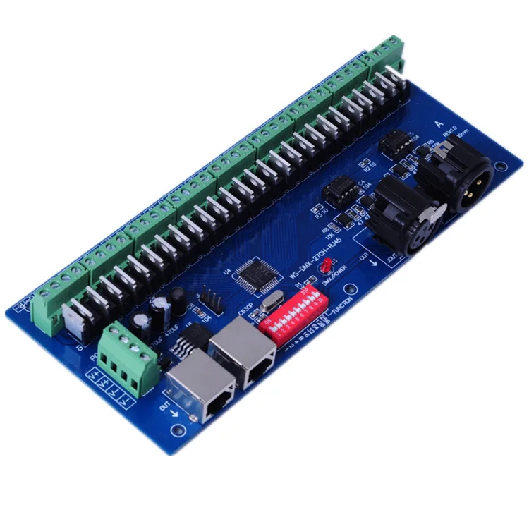 Светодиодная лента DMX512 XRL 3P контроллер для консоли 24 канала 9 групп светодиодов RGB