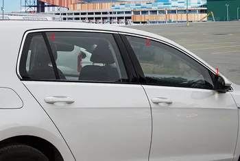 

Car accessories Upper Window Sill Frame Molding Cover Trim Stainless Steel 6pcs For VW Volkswagen Golf Mk7 2013-2018