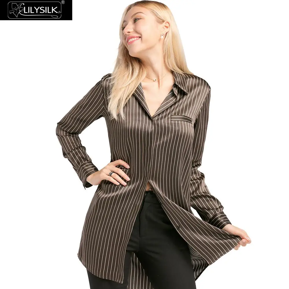LILYSILK Blouse Shirt for Women Feminine Silk Elegant Long Sleeve