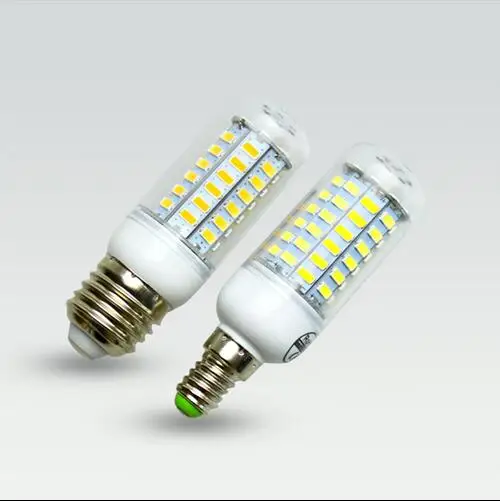 

LED Lamp 220V 240V Smart IC E27 E14 SMD5730 LED Corn Light 24/36/48/56/ 69/81/89Leds Home Decoration Indoor Lighting LED Bulb