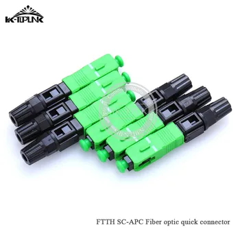

100PCS wholesale SC APC FTTH SC/APC single-mode fiber optic SC APC quick connector Cost-Effective Fiber Optical Fast Connector