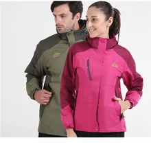 3 в 1 куртка ветрозащитный Куртка из искусственной кожи PU Для женщин спортивные куртки Пеший Туризм Отдых зимой Термальность флисовая куртка лыжный Костюмы
