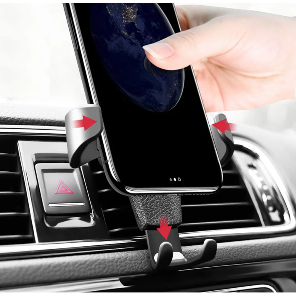 Универсальный автомобильный держатель для телефона с ручным управлением, кронштейн для телефона, Гравитационный Автомобильный держатель для вентиляции в автомобиле для Iphone X 8 samsung Xiaomi