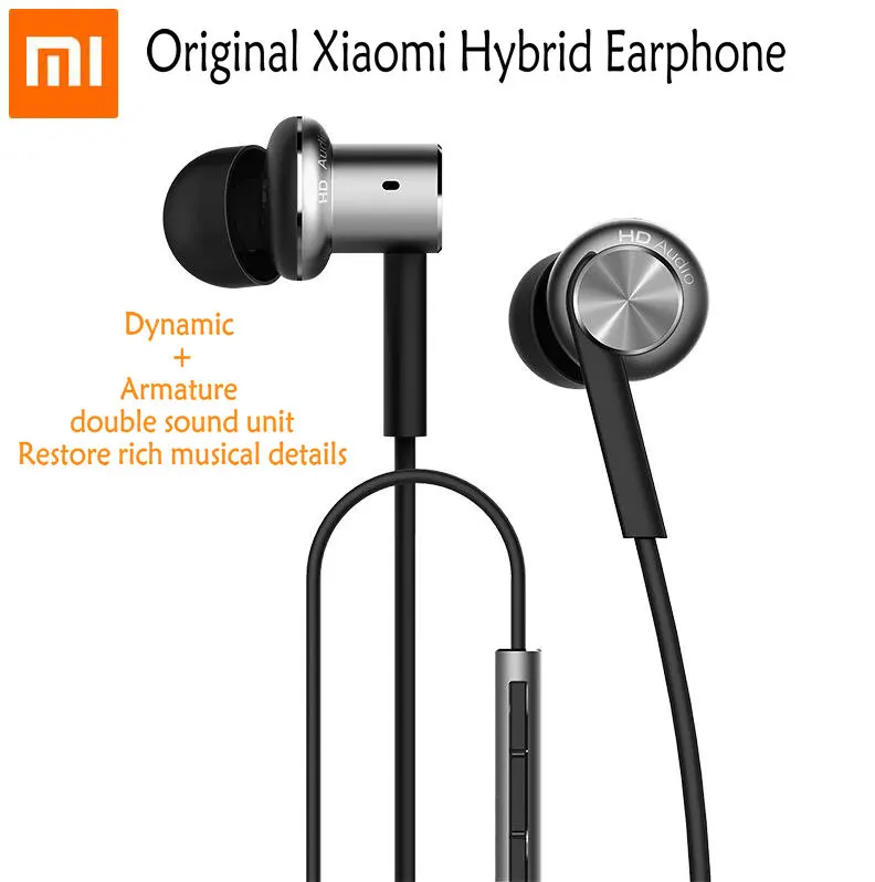  Original Xiaomi Hybrid Pro headset xiomi Capsule piston air earphone For iPhone xiaomi mi mix redmi note 2 3 4 mipad 2 phone mp3 