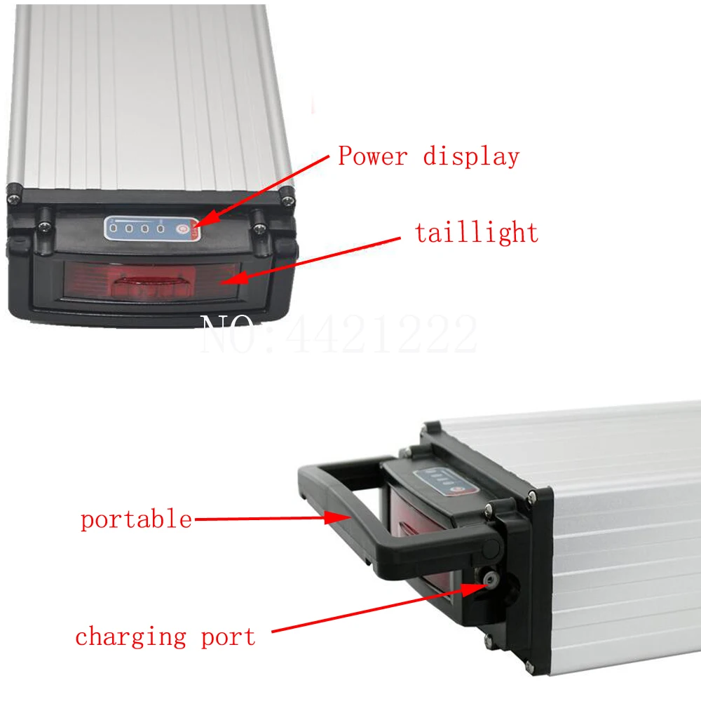 Flash Deal 36V 29AH li-ion battery use panasonic cell 36V 30AH electric bicycle rear rack battery fit 36V 500W 1000W 1500W  ebike motor 7