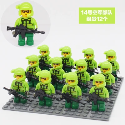 Миниатюрный игрушечный пистолет, Военная серия, вставные строительные блоки, сборное оружие солдата полка, Взрывобезопасное полицейское оружие, подарок - Цвет: 10