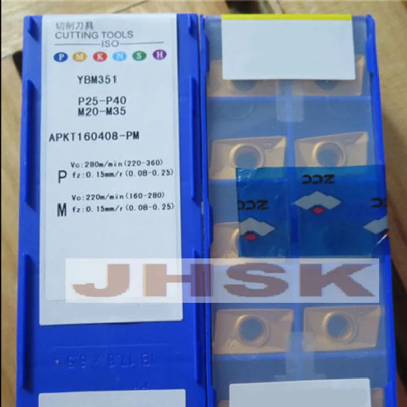 

10pcs ZCC.CT APKT160408-PMYBM351 APKT160408-PMYBM251Carbide Insert For stainless steel processing