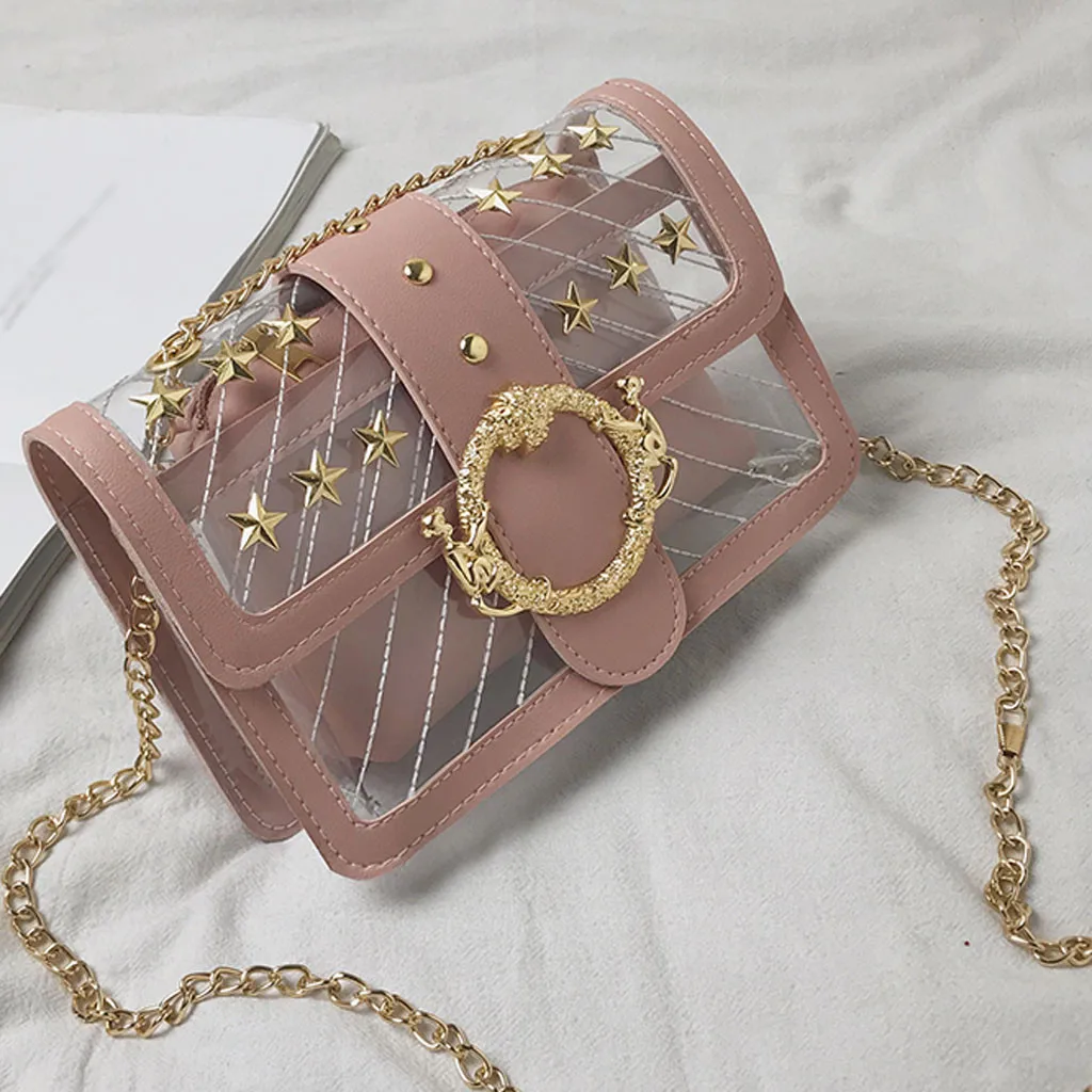 Luxury handbags women bags designer small Crossbody bags for women Casual Solid Color Transparent Handbag Wild Diagonal Package