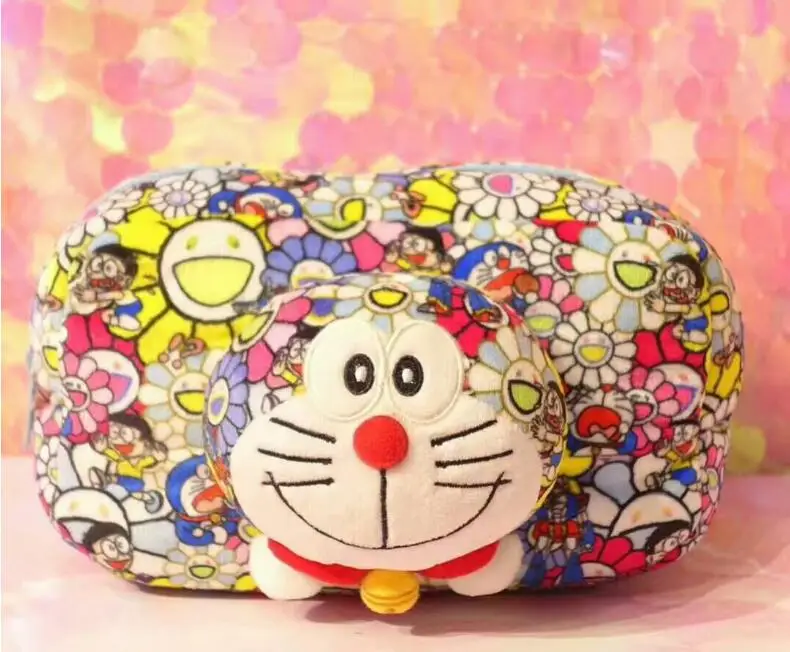 

Plush toy 1pc 20cm smile doraemon zero case little stationery students pencil bag creative gift